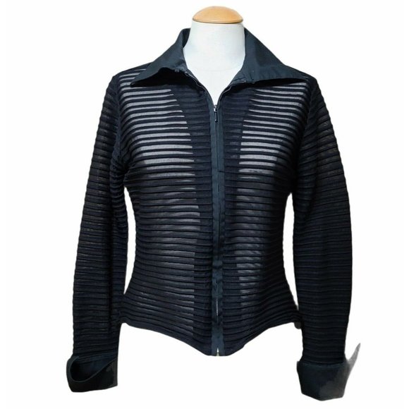 Rayure Paris Sexy See-Through Zippered Shirt
